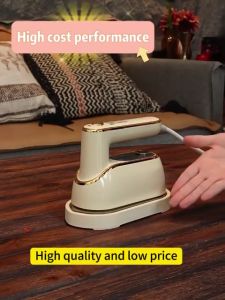 BOOB 2-IN-1 Portable Steam Iron Wet&Dry Use Foldable Steam Ironing for Travel Handheld Garment Steamer