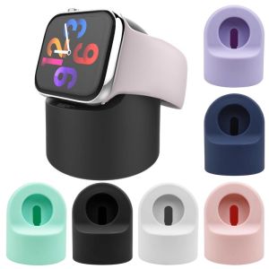 Smart Watch Charging Stand Heat Dissipation Silicone Anti-slip Base For Apple Watch Series 9 8 Ultra 7 6 5 SE 4 3 2 Charger Dock Station
