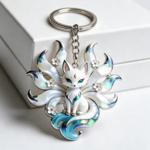 Exquisite Enamel Nine-Tailed Fox Necklace For Women Trendy Cartoon Animal Pendant Fashion Jewelry Gifts For  Friends & Family