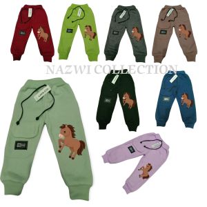 Joger Anak Variasi Motip KUDA Lucu Usia 1-8 Tahun Laki-laki/Perempuan Bahan Fleece Premium berkualitas