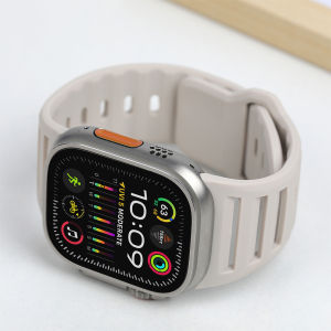 Sport Strap for Smartwatch Ultra 2/Ultra 49mm 45mm 44mm 42mm Breathable Silicone Band lWatch Series 9 8 7 6 5 4 3 2 1 Replacement Wristband