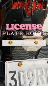 MOKOTO LICENSE PLATE HOLDER BOLTS WITH NUTS ACCESSORIES FLOWER TYPE UNIVERSAL FOR MOTORYCLE 2PC SPEEDMOTO MKT-9038