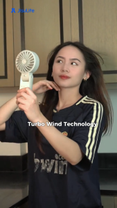 JISULIFE Portable Folding Mini Fan Life 7 | 3600/5000mAh | 5 Gears Adjustable | USB Rechargeable Handheld Fan | Multi-Angle | LED Digital Display