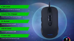 NYK HK-300 Darkmoon Mouse Gaming RGB