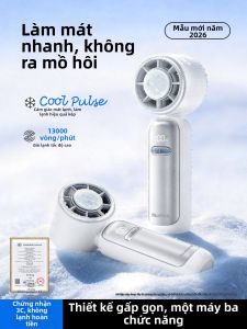 Nengshi | Quạt Mini Gấp Đeo Cổ Thiết Kế Di Động Mạnh Mẽ Làm Mát Im Lặng