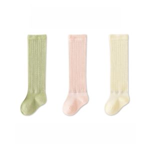 Baby Socks Pure Cotton Thin Summer Long Tube over Knee Mosquito Proof Socks for Newborns And Infants Breathable Mesh