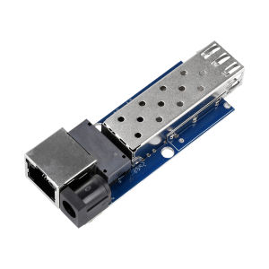 Aideepen | Mini RPOE 1.25G Media Converter Slot SFP Transceiver Module DC 5-12V 1 SFP Slot 1 RJ45 Ethernet Gigabit Fiber Optic Transceiver