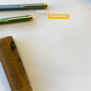 Kaweco Piston Sport Classic Fountain Pen - Black with Gold Nib
