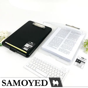 Papan Klip / Jalan / Dada / Alas Ujian / Clipboard with Storage / Organizer A4 Samoyed CLBD-SR4