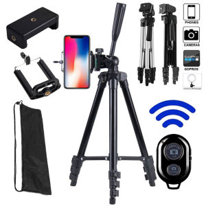 Flexible Tripod Extendable Travel Lightweight Stand Remote Control For Cell Phone Mount DSLR Camera Gopro Tik Video Live Tripods