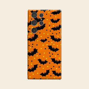 BILIBILI | Halloween Bat Pattern Luxury Fashion Full Lens Protective Case for Samsung Galaxy S26 S25 S24 A56 A36 Plus Ultra
