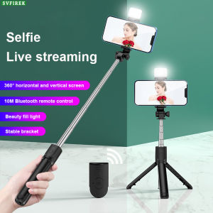 Portable 4 in 1 Wireless Bluetooth Adjustable Selfie Stick Tripod Stand With LED Light Phone Stand Bracket 360° Foldable Live Mobile Phone Holder