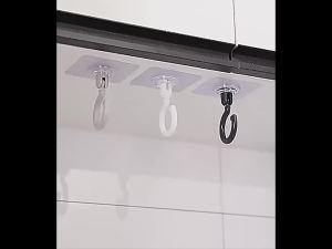 5/12Pcs Adhesive Ceiling Hooks Rotatable Hanging Ceiling Wall Hooks No Drill for Hanging Plants Lanterns Bags