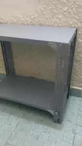 Kệ sắt V lỗ 2 tầng Dài 60x30cm Cao Tùy Chọn - Màu xám Lắp ghép đa năng - tại Kệ Sắt Việt Hải