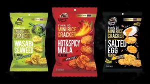 ข้าวแต๋น มินิ Mini Rice Cracker ยังเกอร์ ฟาร์ม รสวาซาบิ สาหร่าย Younger Farm Wasabi Seaweed