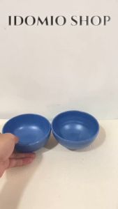 Chén Nhựa Melamine Nhám Xanh Dương Nhiều Mẫu