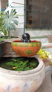 หินหมุนน้ำพุ 8ซม. พร้อมปั๊มน้ำ หินกลิ้ง หินมงคล หินหมูน หินหมูนผู้สูง หินหมูนน้ำพู หินหมูนน้ำล้น รับประกัน 6เดือน