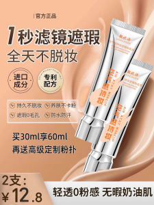 Brianie Poetry New Upgraded Air Liquid Foundation for Women Long-lasting Smear-proof Moisturizing Concealer Natural Look