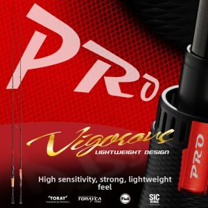 Lureleader | Versatile Lightweight Fishing Rod for Perch and Bass Super Fast Action