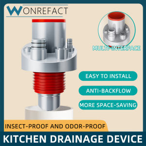 Kitchen Pipe Drain Pipe Joint Multi-Port Drain Pipe Multifunctional Seal Dishwasher Drain Pipe Joint