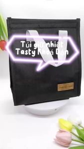 Túi Giữ Nhiệt Tasty Food Lớn Khoá Dán  - Túi Đựng Cơm Chống Sốc Chống Thấm Phong Cách Bento Đa Năng Cao Cấp