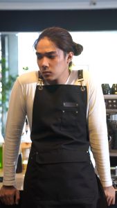 Apron Barista Cafe & Apron Barbershop Kanvas Synthetic Leather