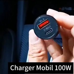 Charger Mobil Mini 100W: Pengisian Cepat & Praktis
