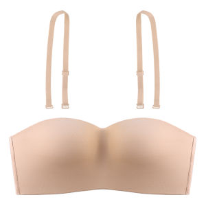 Miiow | Wireless Strapless Bra Womens Backless Anti-Slip Large Chest Appears Small Prevents Sagging Wrap Chest Tube Top Seamless Bra