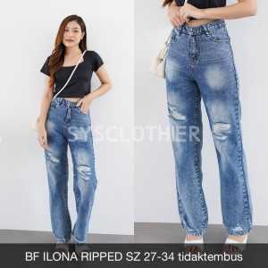 CELANA JEANS WANITA BF ILONA RIPPED - SYS CLOTHIER