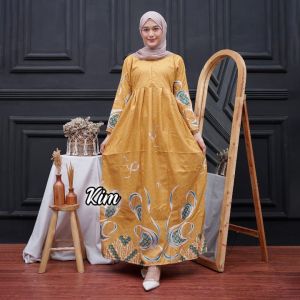 PROMO CUMA HARI INI..COD BAYAR DI TEMPAT / Gamis Batik Dewasa Gamis Batik Wanita Gamis Katun Size S M L XL XXL XXXLGamis Modern Gamis Batik Pekalongan