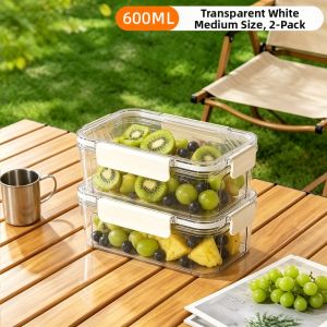 MEIZHUFU | Food Grade Transparent Sealed Storage Box