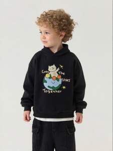 Marc&Janie | Cat Expedition Stand-up Collar Hoodie Sweater