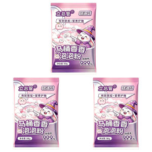 Effervescent Toilet Cleaning Powder Deep-Cleaning Foam Dissolves Stubborn Stains Instantly Fresh-Scented For Septic Systems