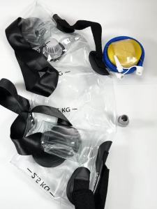 Transparent Aqua Bag WeightsReusable Fillable Water Weights for Home WorkoutAdjustable & Portable Foldable Fitness Equipment