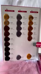 Bảng màu thuốc nhuộm ELECKAR REWELL REDLIFE TNT PGP YOURWAY dày dặn bền chắc thiết kế đẹp mắt sang trọng phù hợp trang trí salon cửa hàng