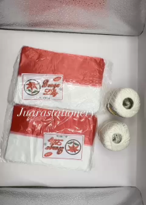 Bendera Merah Putih Plastik Renceng Plastik 100 pcs / Bendera Gantung Hiasan Tujuh Belasan