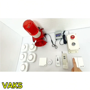 Bộ chuông báo khói MR10 không dây thông minh có 3 tiếng báo động khác nhau_ điều chỉnh âm lượng lớn nhỏ RF433mhz
