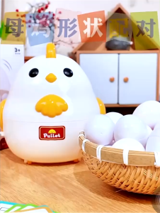 Đồ Chơi Gà Mái Ghép Trứng 3D Thông Minh Cho Bé 18 Tháng+ | Ghép Hình Nhận Biết Màu & Hình Khối
