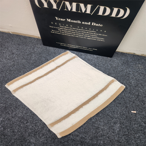 White Pure Cotton Square Towels 10 Pieces Set for Kindergarten Hotel KTV Hand Towels Logo Embroidered Home Textile