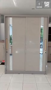 Lemari Pakaian - Wardrobe LP VOLARE 160 3DSL Pastel Grey - Siantano