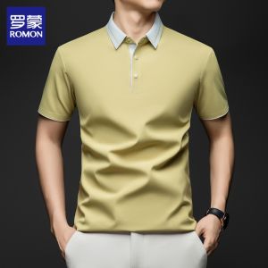 ROMON | Breathable Ice Silk Thin Polo Shirt