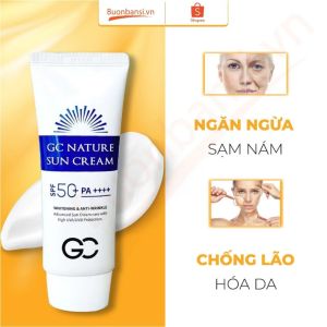 Kem Chống Nắng Nâng Tone GC Nature Sun Cream SPF 50+ PA++++ 60ml Hàn Quốc Chính Hãng