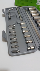 Set Kunci Sok Tingkat Tinggi Tekiro 27 Pcs dengan Gagang Elegan - Komplit untuk Pengaturan Komponen