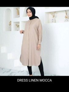 COD - DRESS OVER SIZE SHIRT - TUNIK LINEN OVERSIZE - MIDI DRESS OVERSIZE TERBARU TERLARIS