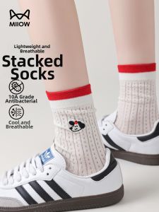 MiiOW | Breathable Sweat-Absorbent Cooling Mid-Calf Socks for Women