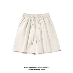 Cleanfit American Style Splice Sports Shorts Mens Summer Thin Casual Quick Dry Pants Loose Fit Low Waist Short Length Straight Leg