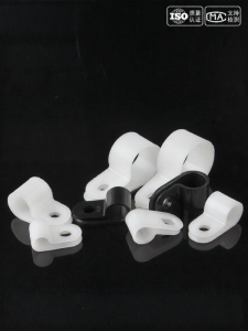 GUWANJI | R-Type Thickened Cable Clips Plastic U-Shaped Fixing Clamp