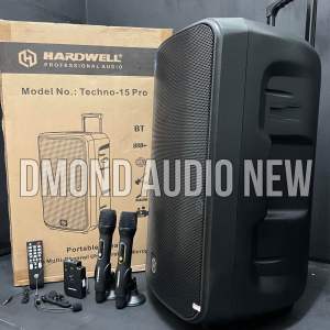 Speaker bluetooth hardwell techno 15pro original 15 inch speaker portable