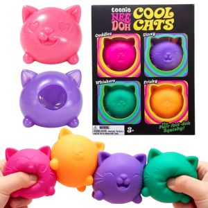 Schylling | Schylling NeeDoh Cute Cat Stress Relief Maltose Squishy Ball Slow Rise Sensory Fidget Blind Box Toy Adults Kids