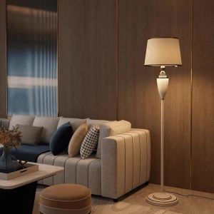 Led Stand Light Standing Lamp Nordic Standing Lamp Bedroom Floor Lamp Living Room European-Style R French High-Grade Vertical Table Lamp 落地灯